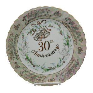 30th Anniversary Commemorative Plate 80s Japan Vintage